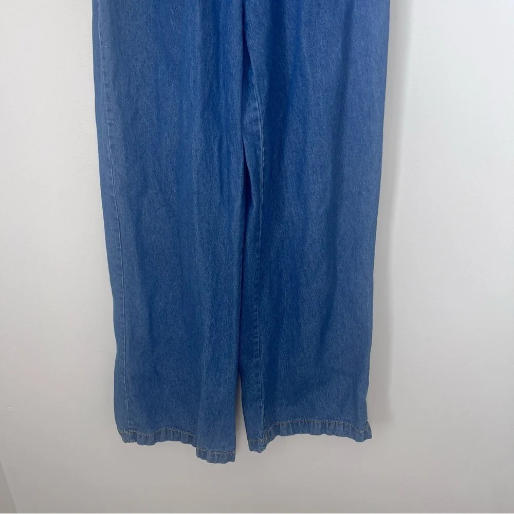Sincerely Jules Wide Leg Denim Romper Size Small